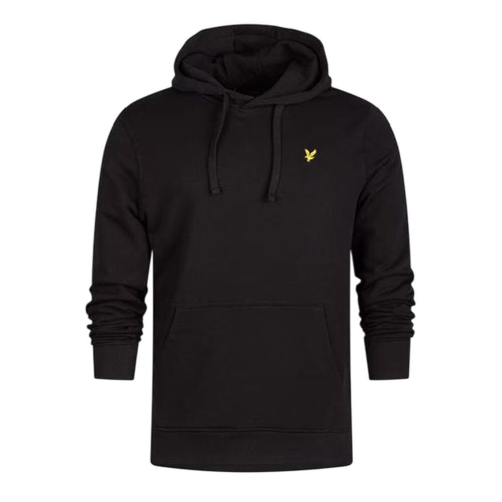 Lyle & Scott Mens Embroidered Logo Hoodie / Jet Black
